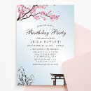 Search for japanese birthday invitations Sakura