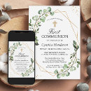 Search for first communion invitations religious