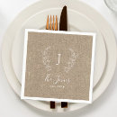 Search for family napkins Monogrammed