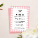 Search for bbq baby girl shower invitations Plaid
