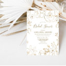 Search for white and gold bridal shower invitations Elegant