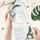 Search for hibiscus wedding invitations Palm leaves