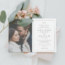 Search for monogram wedding invitations elegant