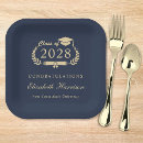 Search for blue and gold graduation plates Congratulations