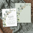 Search for botanical baby shower invitations eucalyptus