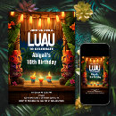 Search for island birthday invitations Tiki