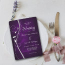 Search for purple and silver wedding invitations Modern