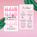 Search for hair extensions business cards Aftercare