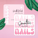 Search for nail technician business cards Feminine