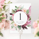 Search for dusty rose table cards Watercolor floral