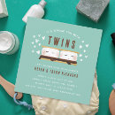 Search for twins baby shower invitations Multiples