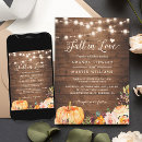Search for love wedding invitations autumn