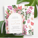 Search for green island invitations Watercolor floral