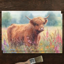 Search for cow print tissue paper Decoupage
