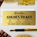 Search for golden ticket invitations Elegant