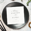 Search for fancy napkins Black and white