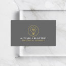 Search for electrical contractor business cards Modern