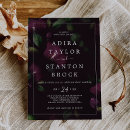 Search for black and purple wedding invitations For her