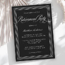 Search for black and silver invitations Simple