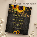 Search for barn wedding save the dates Sunflowers