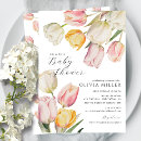 Search for tulip baby shower invitations Watercolor