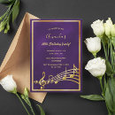 Search for music note invitations Gold