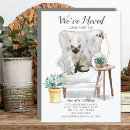 Search for cat moving announcement cards Change of address