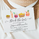 Search for stock the bar bridal shower invitations Script