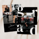 Search for 2024 graduation invitations Black and white