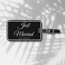 Search for just married luggage tags Newlywed