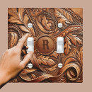 Search for leather light switch covers Western