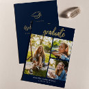 Search for navy blue graduation invitations High school