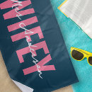 Search for just married beach towels Mrs