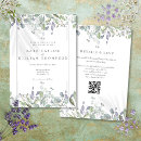Search for lilac and silver wedding invitations Modern