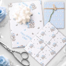 Search for birthday wrapping paper blue