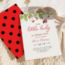 Search for ladybug birthday invitations Little lady