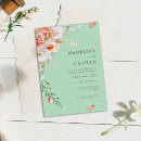 Search for mint wedding invitations Floral