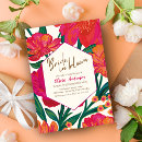 Search for hot pink bridal shower invitations Colorful