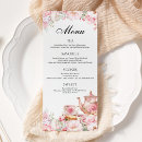 Search for tea party menus Watercolor floral