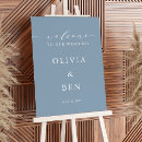 Search for dusty blue wedding signs Minimalist