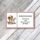 Search for dog walking business cards Sitting