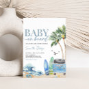 Search for surfboard baby shower invitations summer