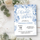 Search for dusty blue bridal shower invitations Calligraphy