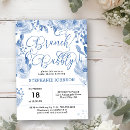 Search for dusty blue bridal shower invitations Calligraphy