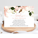 Search for floral enclosure cards Girl baby shower