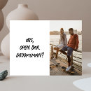 Search for funny groomsman cards Modern