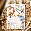 Search for two wild birthday invitations Animals