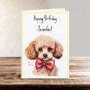 Search for poodle birthday cards Cute