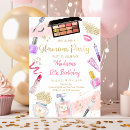 Search for makeup invitations glitz and glam party