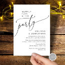 Search for after eloping wedding invitations Black and white